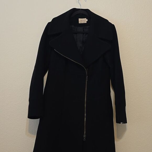 - Reiss Adela Black Wool Jacket size large - Picture 3 of 9